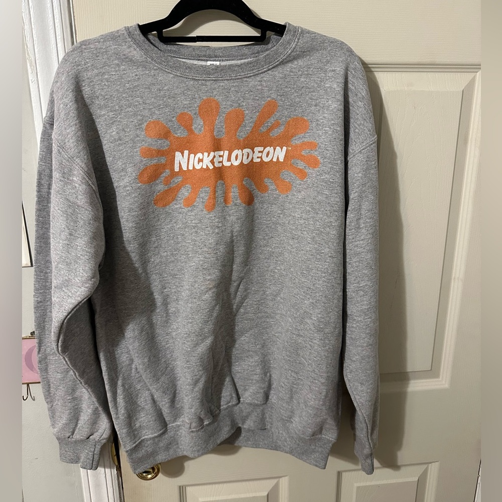 Nickelodeon Splat Vintage Grey Crewneck